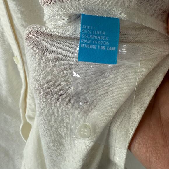 J. McLaughlin Knit Buttondown shirt size XL - Picture 5 of 8